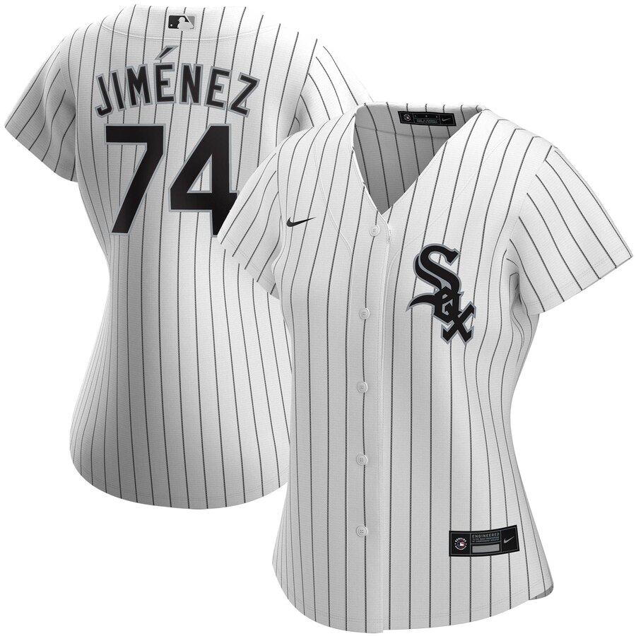 Chicago White Sox #74 Eloy Jimenez Nike Women Home 2020 MLB Player Jersey White